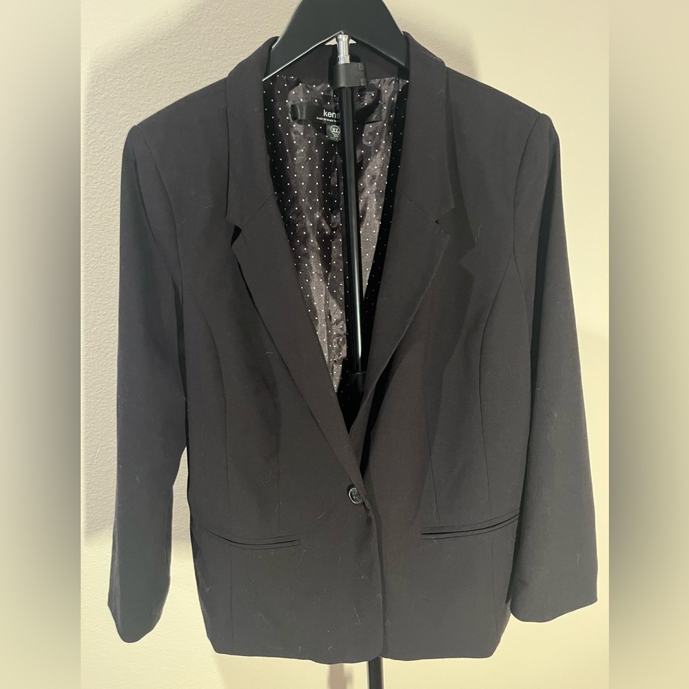 Kensie Women's Classic Black Suit Jacket